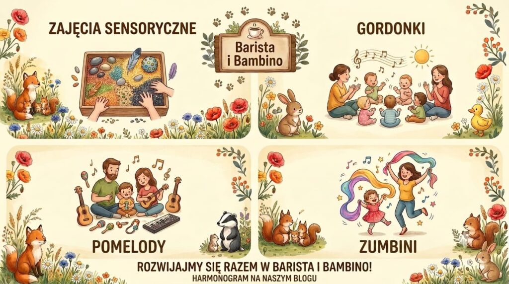 Zajecia sensoryczne gordonki pomelody zumbini barista i bambino